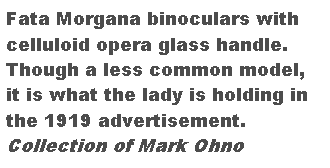 Text Box:  Fata Morgana & Optistar:  Known Serial Numbers Dokumentierte Seriennummern von Fata Morgana und Optistar Ferngl�ser  